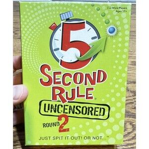 PlayMonster Board Game 5 Second Rule - Uncensored Round 2 Box NM‎